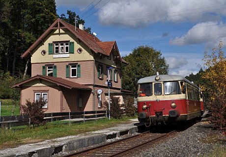 historischen MAN-Triebwagen