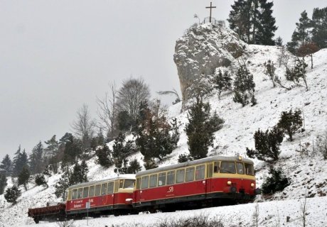 historischen MAN-Triebwagen