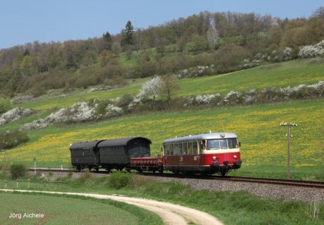 historischen MAN-Triebwagen